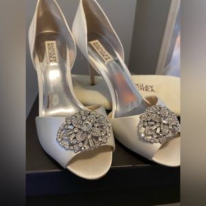 Badgley Mischka Special Occasion Jeweled Heels Never worn Sz 9